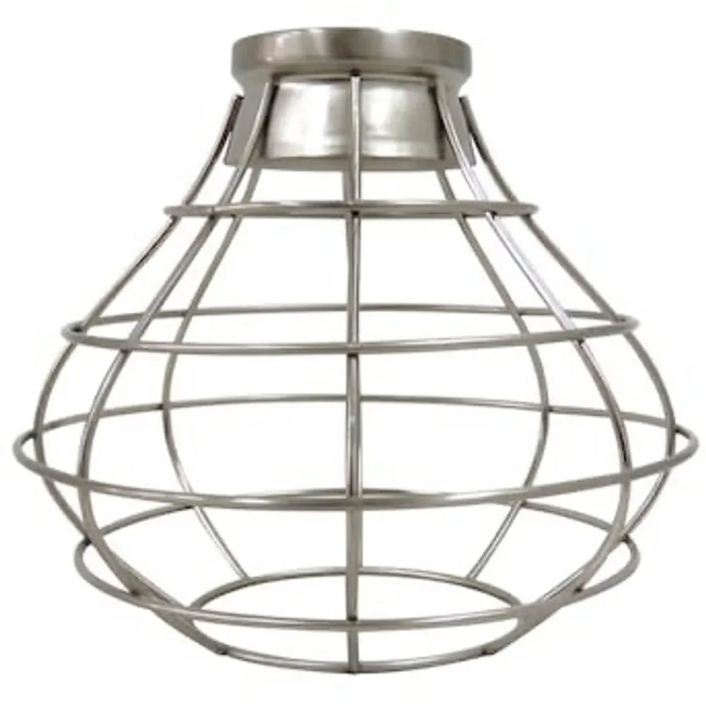 Style Selections Ravensport Silver Cage Pendant Light‎ Shade Industrial Set of 2